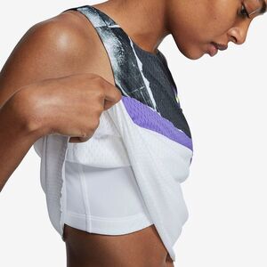 Nike Women's White Tank Top black white purple